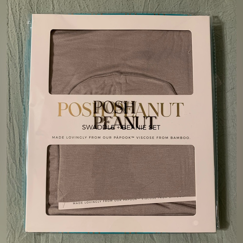 Posh Peanut swaddle beanie set